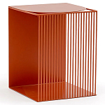 Оранжевый приставной стол из металла Lattice варинант исполнения - 1 | Loft Concept в Новосибирске