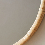 Зеркало круглое в раме из ротанга Wickerwork варинант исполнения - 2 | Loft Concept в Новосибирске