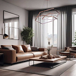 Люстра с 3-мя подвесами в виде шестиугольников Hexagon Horizontal варинант исполнения - 8 | Loft Concept в Новосибирске