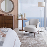 Приставной стол в шпоне ореха Elega варинант исполнения - 6 | Loft Concept в Новосибирске