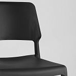 Пластиковый стул на ножках из массива бука Ferret Black 4 шт варинант исполнения - 8 | Loft Concept в Новосибирске