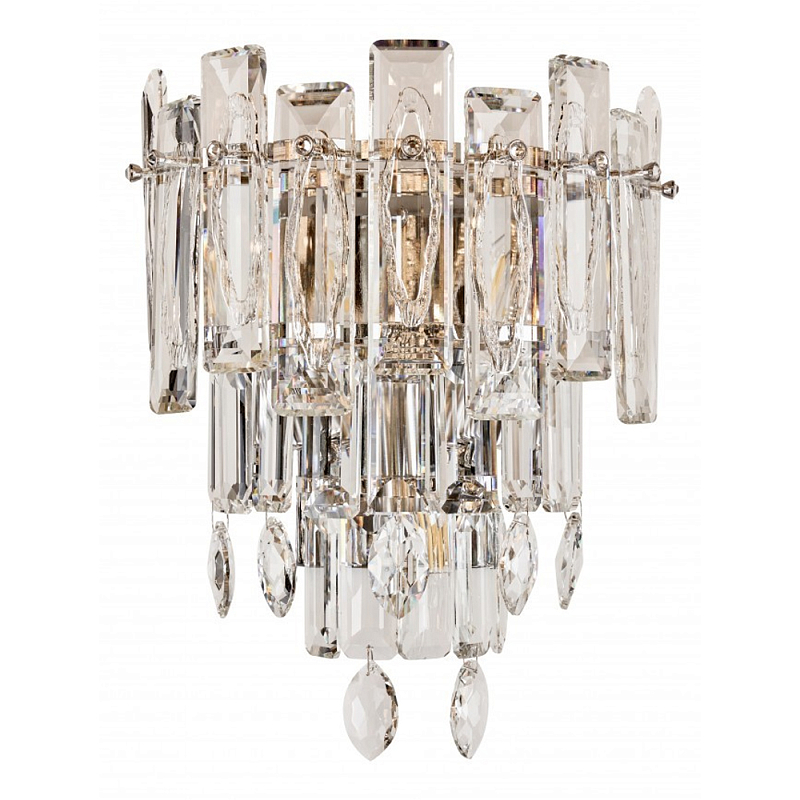 Бра с хрустальными подвесками Gorgeous Crystal Light Золотой Прозрачный Хром Бра с хрустальными подвесками Gorgeous Crystal Light Золотой Прозрачный Хром в Новосибирске | Loft Concept