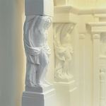 Встраиваемый в стену гипсовый светильник под покраску с колоннами и арками в античном стиле Antiquity Athena варинант исполнения - 13 | Loft Concept в Новосибирске