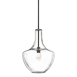 Подвесной светильник прозрачный стеклянный органической формы Kichler варинант исполнения - 1 | Loft Concept в Новосибирске