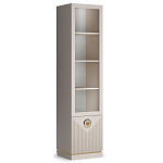 Шкаф-витрина с полками и стеклянной дверкой Satin Furniture варинант исполнения - 1 | Loft Concept в Новосибирске