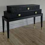 Премиальная Консоль с тремя ящиками Elsa Dreams Black варинант исполнения - 1 | Loft Concept в Новосибирске