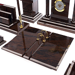 Настольный письменный набор из природного камня обсидиана Team leader варинант исполнения - 2 | Loft Concept в Новосибирске