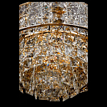 Люстра хрустальная в неоклассическом стиле на золотистом каркасе Majesty варинант исполнения - 4 | Loft Concept в Новосибирске