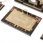 Настольный письменный набор из яшмы и долерита с декором в виде коня Manager Organizer варинант исполнения - 5 | Loft Concept в Новосибирске