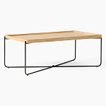 Журнальный стол с прямоугольной деревянной столешницей Urban Style Space варинант исполнения - 1 | Loft Concept в Новосибирске