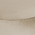 Банкетка круглая бежевый велюр на 4-х металлических ножках черного цвета SANJAY варинант исполнения - 4 | Loft Concept в Новосибирске