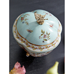 Шкатулка голубого цвета с цветочными орнаментами Blue Garden варинант исполнения - 4 | Loft Concept в Новосибирске