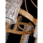 Люстра двухъярусная круглая с текстурными цилиндрическими плафонами Glimpse варинант исполнения - 8 | Loft Concept в Новосибирске