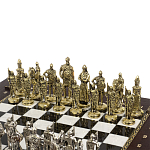 Шахматы в ларце из натуральных камней Долерит Малахит Мрамор Decorative Thematic Chess Русь варинант исполнения - 2 | Loft Concept в Новосибирске