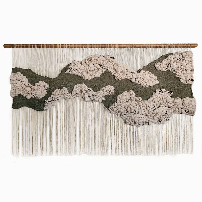 Большой дизайнерский Гобелен Tapestry Misty Morning II Белый Коричневый Большой дизайнерский Гобелен Tapestry Misty Morning II Белый Коричневый в Новосибирске | Loft Concept