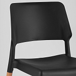 Пластиковый стул на ножках из массива бука Ferret Black 4 шт варинант исполнения - 7 | Loft Concept в Новосибирске