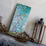 Постер на холсте в стиле шинуазри с изображением сада Chinoiserie Imperial Garden Birds and People Poster варинант исполнения - 4 | Loft Concept в Новосибирске