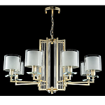 Люстра с 8-ю цилиндрическими плафонами из стекла Laurent варинант исполнения - 3 | Loft Concept в Новосибирске