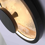 Бра круглое светодиодное с черной рамкой Stone Circle варинант исполнения - 2 | Loft Concept в Новосибирске