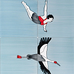 Плитка с узором Аист варинант исполнения - 3 | Loft Concept в Новосибирске