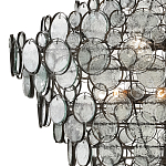 Люстра с каскадом из круглых прозрачных декоративных элементов Harmony of Light варинант исполнения - 1 | Loft Concept в Новосибирске