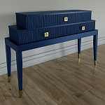 Премиальная Консоль с тремя ящиками Elsa Dreams Blue варинант исполнения - 1 | Loft Concept в Новосибирске