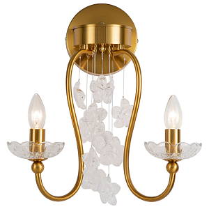 Бра с прозрачными блюдцами Flowerbed