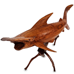 Статуэтка акула-молот деревянная Hammer варинант исполнения - 1 | Loft Concept в Новосибирске