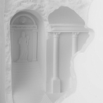 Встраиваемый в стену гипсовый светильник под покраску в античном стиле Antiquity Athena варинант исполнения - 8 | Loft Concept в Новосибирске