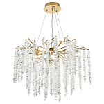 Люстра с декором в виде ветвей с хрустальными подвесками Fairytree Gold Crystal Chandelier 8 варинант исполнения - 2 | Loft Concept в Новосибирске