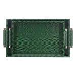 Комплект из двух прямоугольных подносов зеленого цвета Serpent варинант исполнения - 1 | Loft Concept в Новосибирске