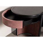 Дизайнерский письменный стол овальной формы с 2-мя выдвижными ящиками по бокам Parsec варинант исполнения - 4 | Loft Concept в Новосибирске