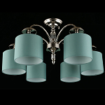 Люстра потолочная Nikoletta с бирюзовым плафоном варинант исполнения - 2 | Loft Concept в Новосибирске