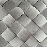 Пуф плетеный велюровый светло-бежевый  Soft Wicker Pouf варинант исполнения - 2 | Loft Concept в Новосибирске