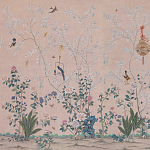 Обои ручная роспись Cecily pink варинант исполнения - 1 | Loft Concept в Новосибирске