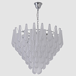 Люстра с подвесками из рифленного стекла в форме капель Textured Glass Chandelier варинант исполнения - 12 | Loft Concept в Новосибирске
