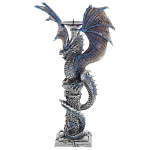Подсвечник в виде Дракона Grey Blue Dragon Candlestick варинант исполнения - 3 | Loft Concept в Новосибирске