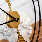 Часы настенные круглые из металла Mirror Tower Clock варинант исполнения - 2 | Loft Concept в Новосибирске