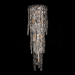 Бра с каскадом из прозрачного хрусталя и корпусом из металла цвета хром Constant Sparks варинант исполнения - 8 | Loft Concept в Новосибирске