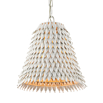 Подвесной светильник белый металлический в форме колокола White Natural Lines варинант исполнения - 2 | Loft Concept в Новосибирске