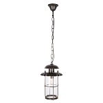 Уличный подвесной светильник с цилиндрическим плафоном на цепи Elysian Lanterns варинант исполнения - 1 | Loft Concept в Новосибирске