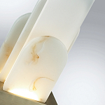 Настольная лампа с белыми вертикальными элементами Alabaster Totem   варинант исполнения - 7 | Loft Concept в Новосибирске