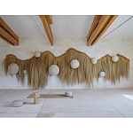 Большая дизайнерская Инсталляция из соломы RAFFIA Installation  варинант исполнения - 3 | Loft Concept в Новосибирске