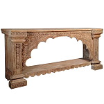 Большая Этническая Консоль с резным орнаментом  варинант исполнения - 1 | Loft Concept в Новосибирске