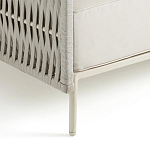 Диван садовый с плетеными ремешками и спинкой  Kleo варинант исполнения - 4 | Loft Concept в Новосибирске