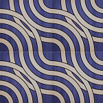 Дизайнерская плитка с узором Круги  варинант исполнения - 1 | Loft Concept в Новосибирске