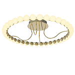 Люстра кольцевая потолочная с круглыми плафонами белого цвета PEARLS Suspension 60 варинант исполнения - 2 | Loft Concept в Новосибирске