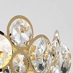 Люстра подвесная из золотых колец 57 см Golden Circles варинант исполнения - 7 | Loft Concept в Новосибирске