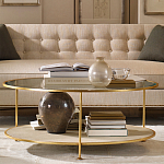 Кофейный стол круглый с полкой на 3-х ножках Round Textured Coffee Table варинант исполнения - 1 | Loft Concept в Новосибирске