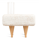 Керамический столик на деревянных ножках «Квадро» варинант исполнения - 4 | Loft Concept в Новосибирске